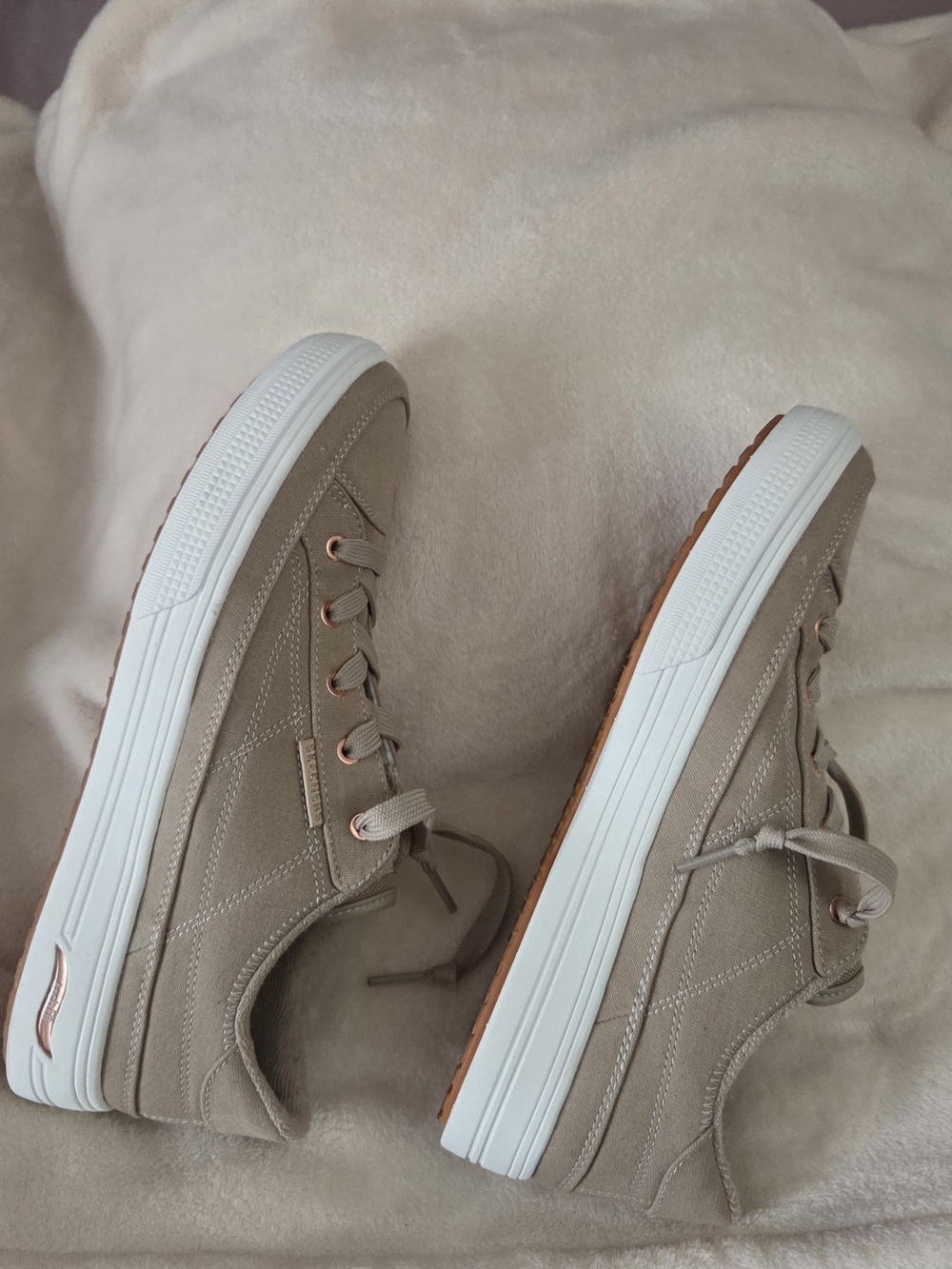 Skechers Arch Fit Neutral Taupe Sneakers - Picture 4 of 5